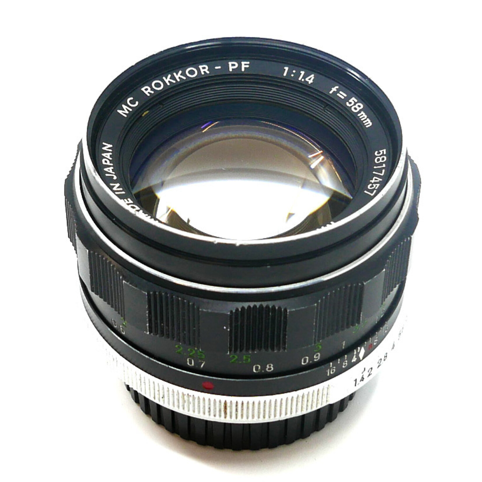 Minolta Minolta 58mm f/1.4 MC Rokkor-PF Lens (Used)