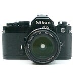 Nikon Nikon FM SLR camera BLACK w/28mm f3.5 Lens Ai (Used)