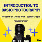 Introduction to Basic Photography - 2 Sessions