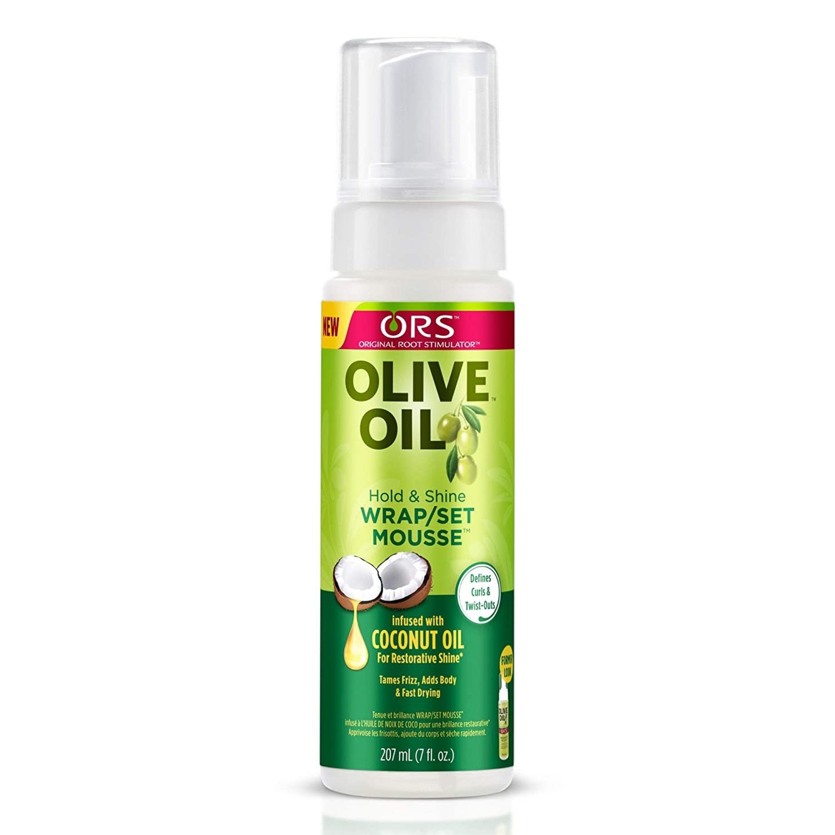 ORS ORGANIC ROOT OLIVE OIL WRAP/SET MOUSSE