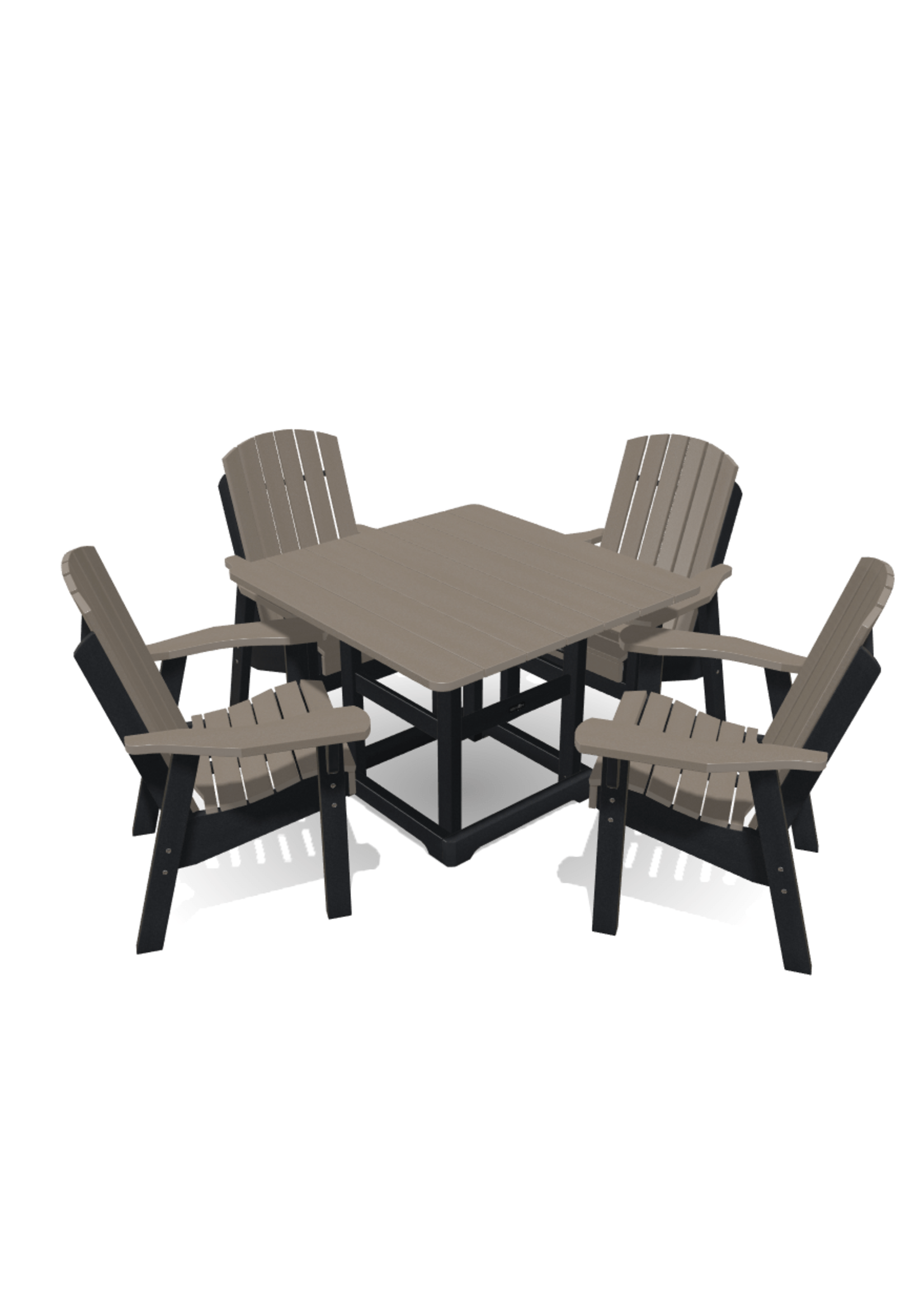 Krahn Set: Dining  40" Deluxe Table w/4 Chairs