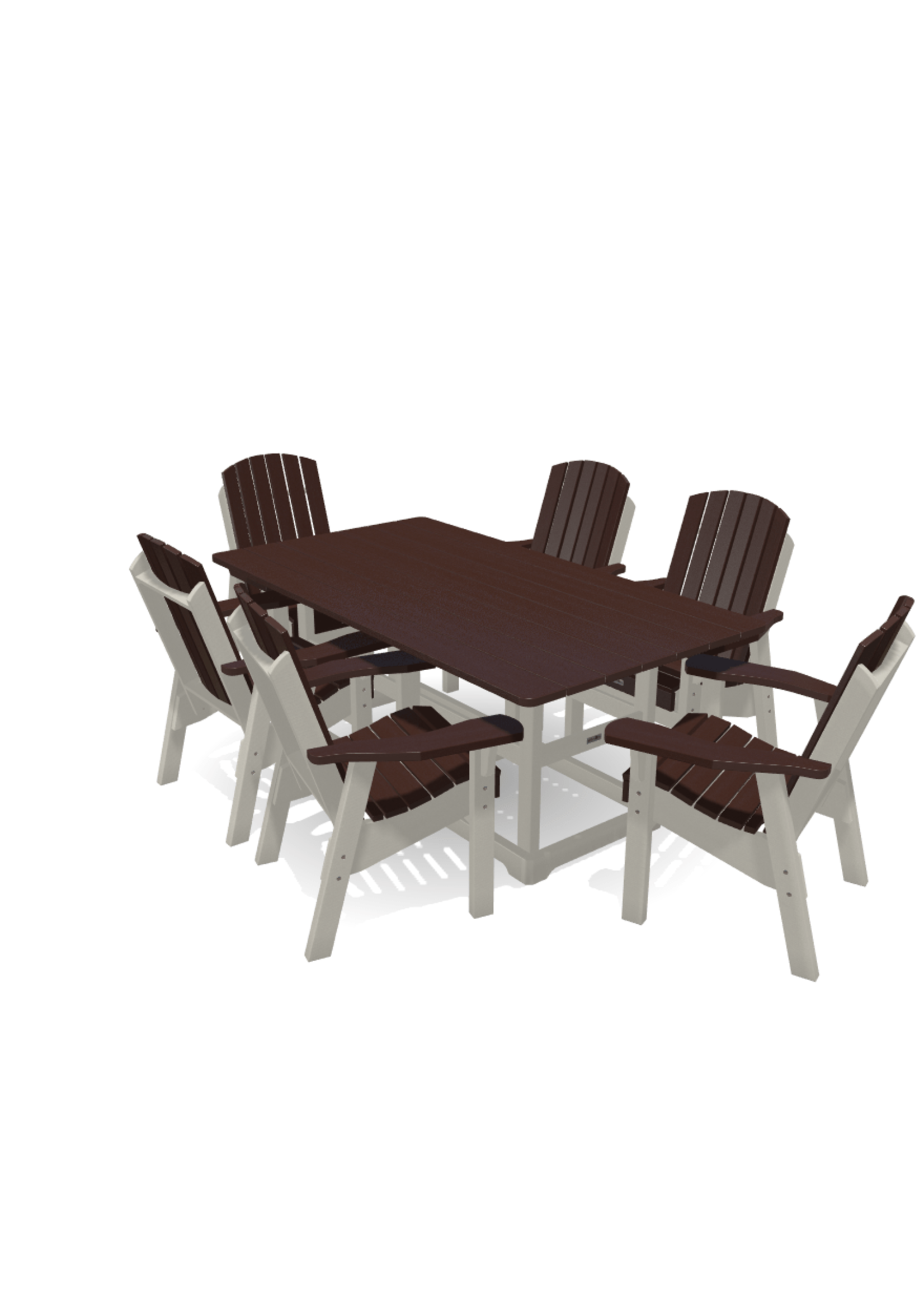 Krahn Dining Deluxe 6' Table w/6 Arm Chairs