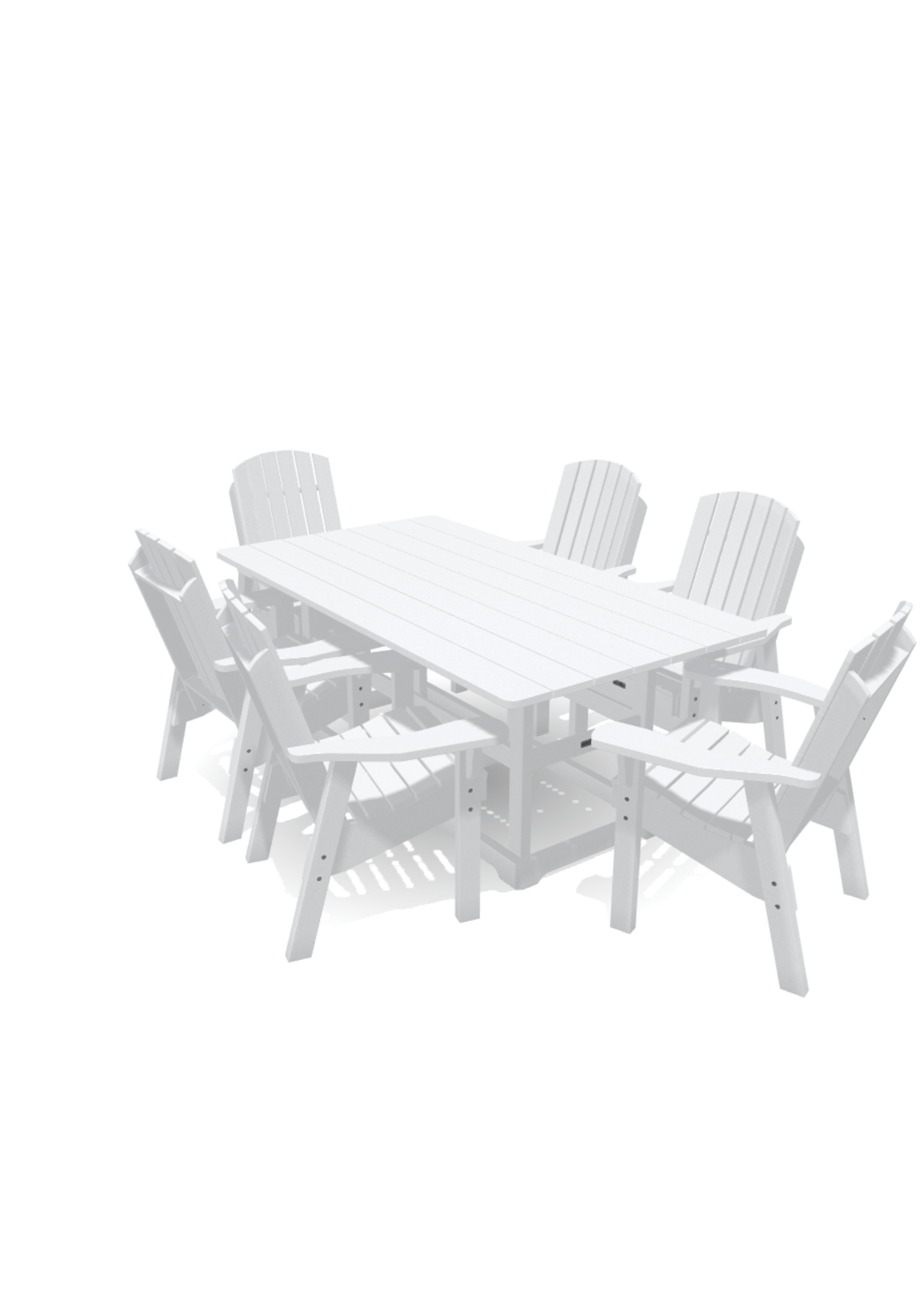 Krahn Dining Deluxe 6' Table w/6 Arm Chairs