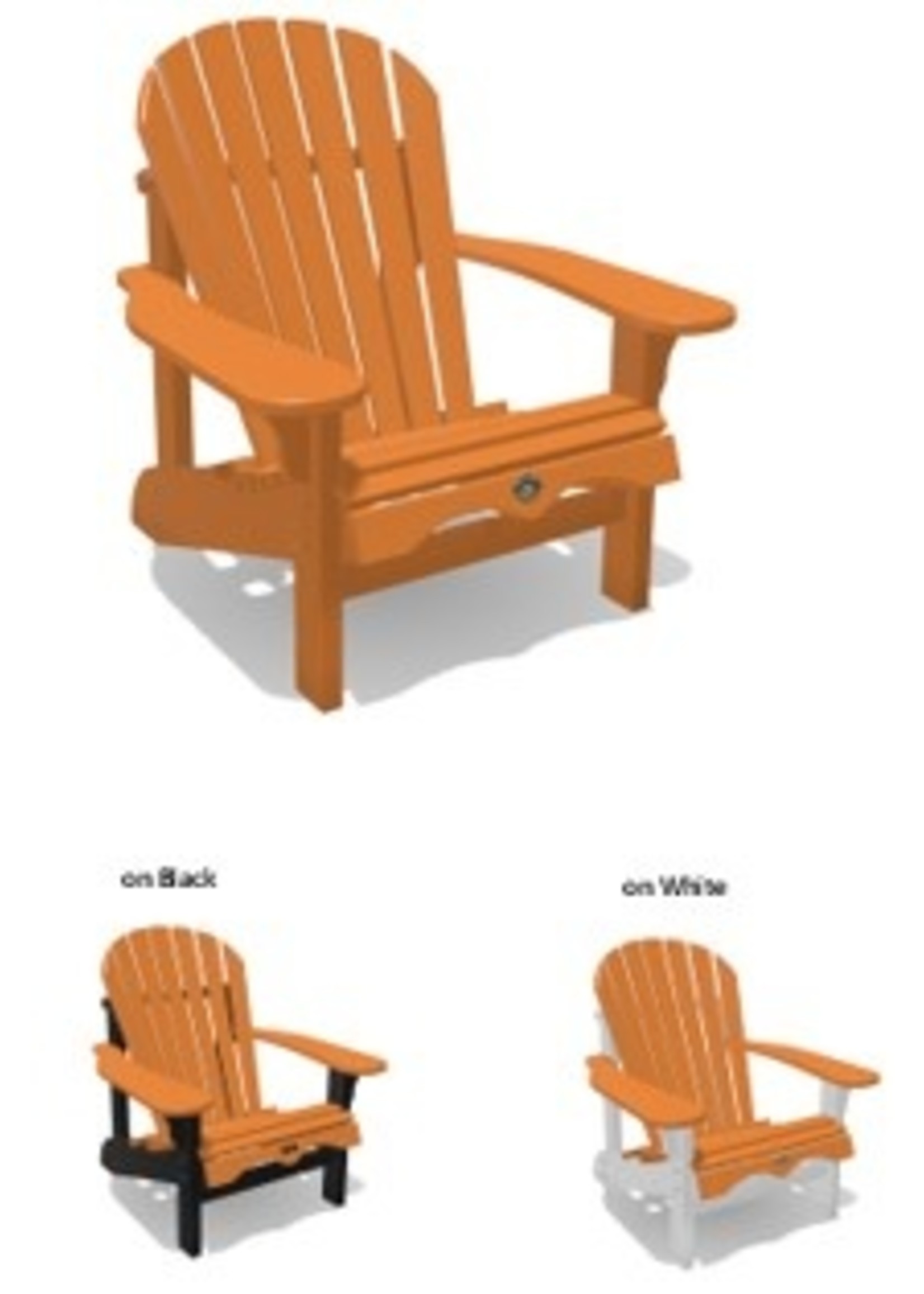 Woodmill of Muskoka Adirondack Chair Deluxe with 7.5" Wide Arms