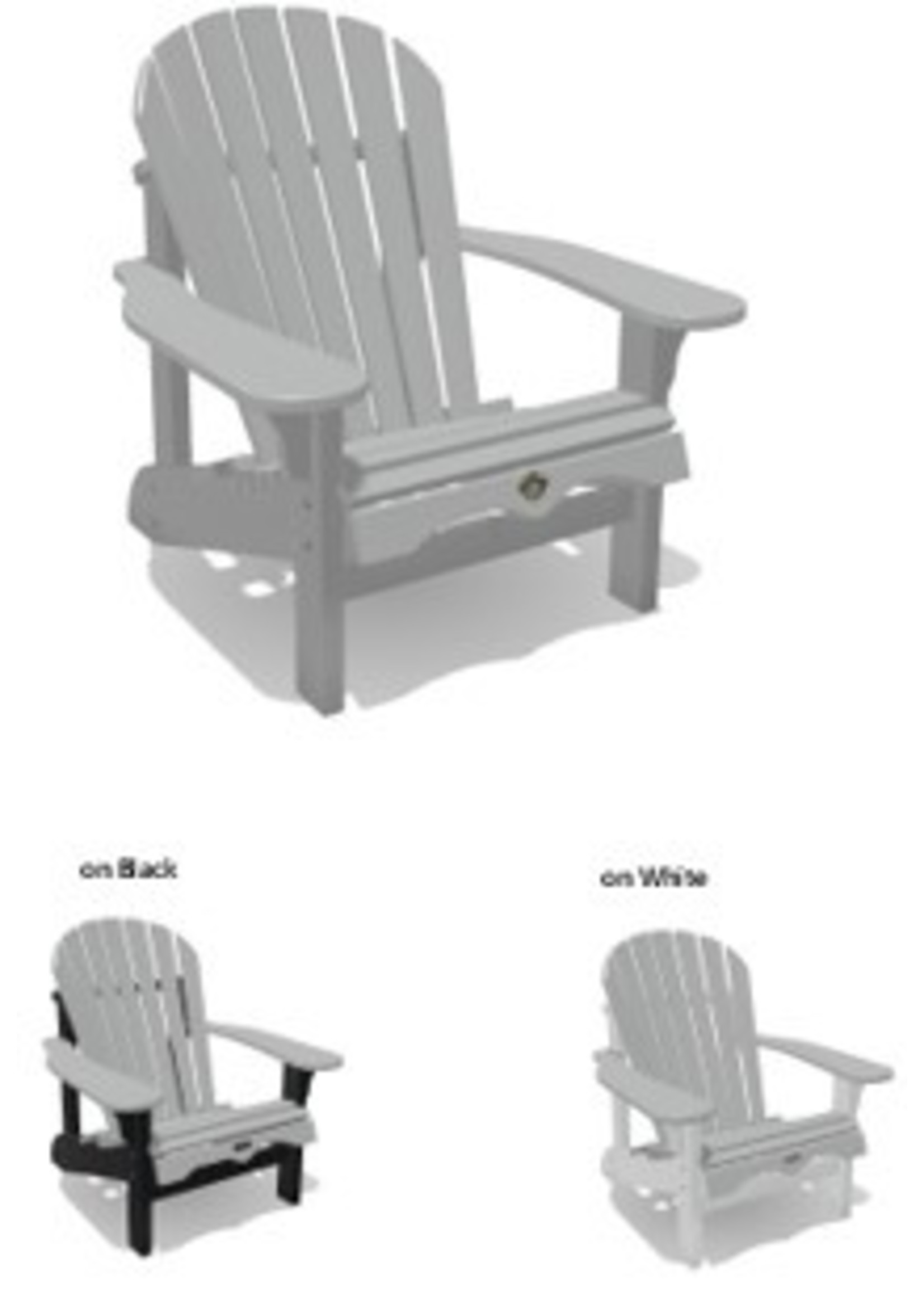 Woodmill of Muskoka Adirondack Chair Deluxe with 7.5" Wide Arms