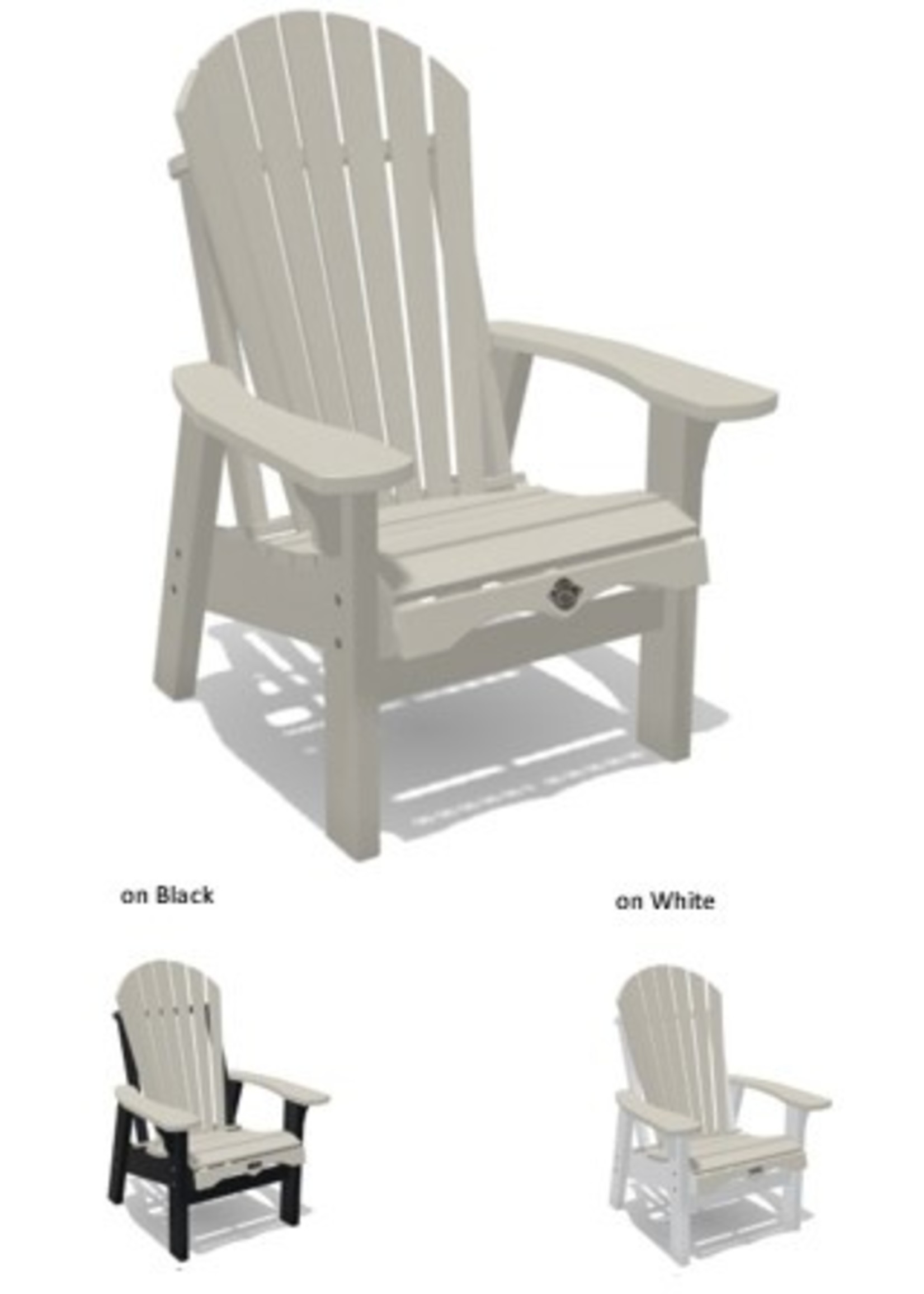 Woodmill of Muskoka Raised Muskoka Chair with 5.5" Wide Arms