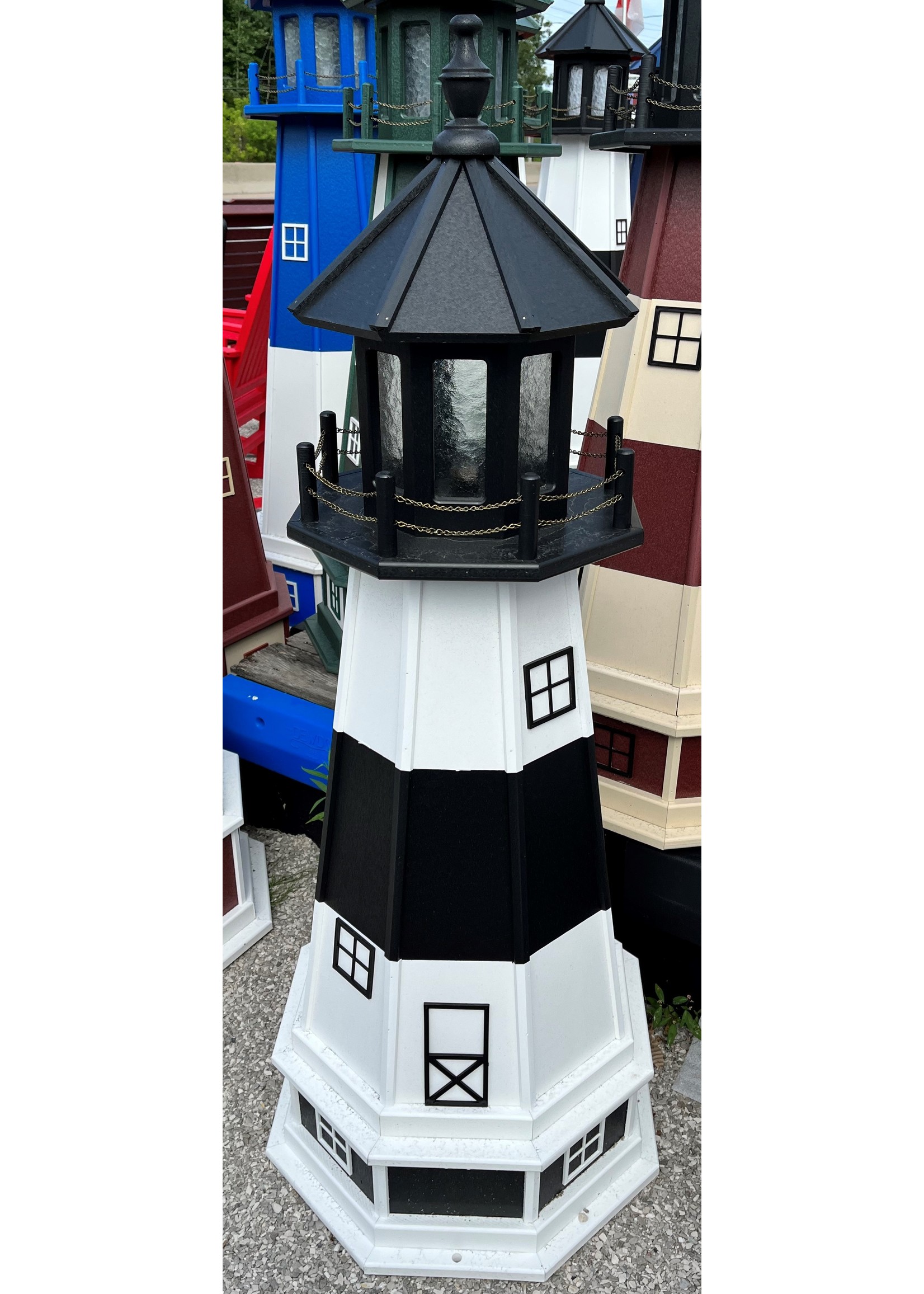 4' with Base Poly Lighthouse