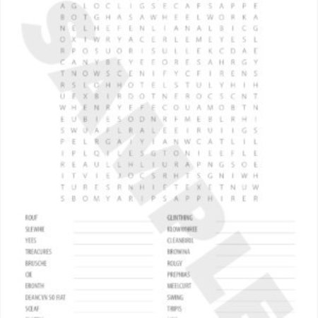 Bible Word Puzzles