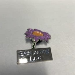 JW Stuff Purple Flower Pin