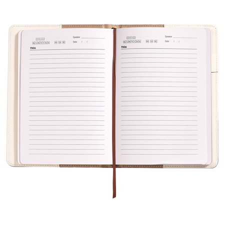 MJC Leather Meeting Notebook