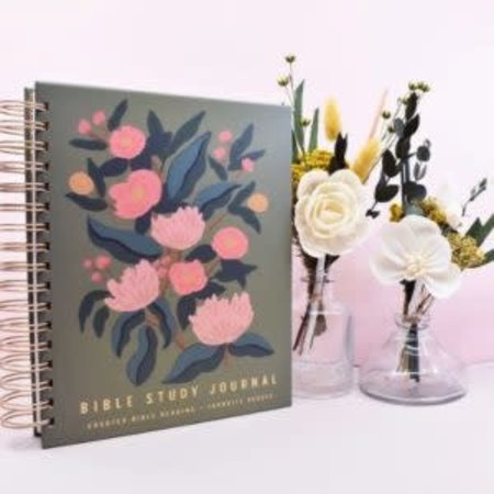 Happier To Give Bible Study Journal- Sisters Floral