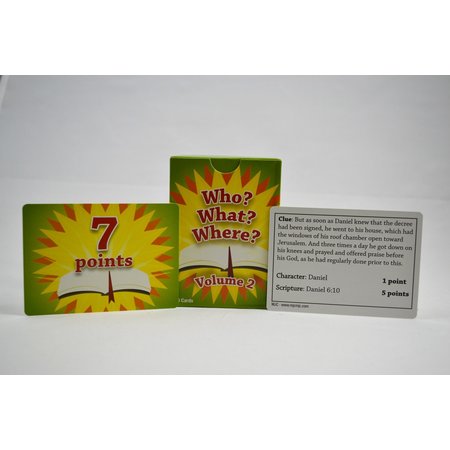 Who What Where Volume 2 (English or Spanish)