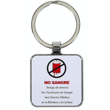 MJC Metal No Blood Keychain