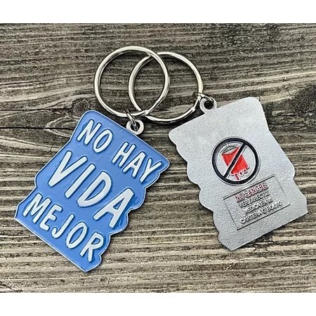 Large Best Life Ever/ No Blood Keychain