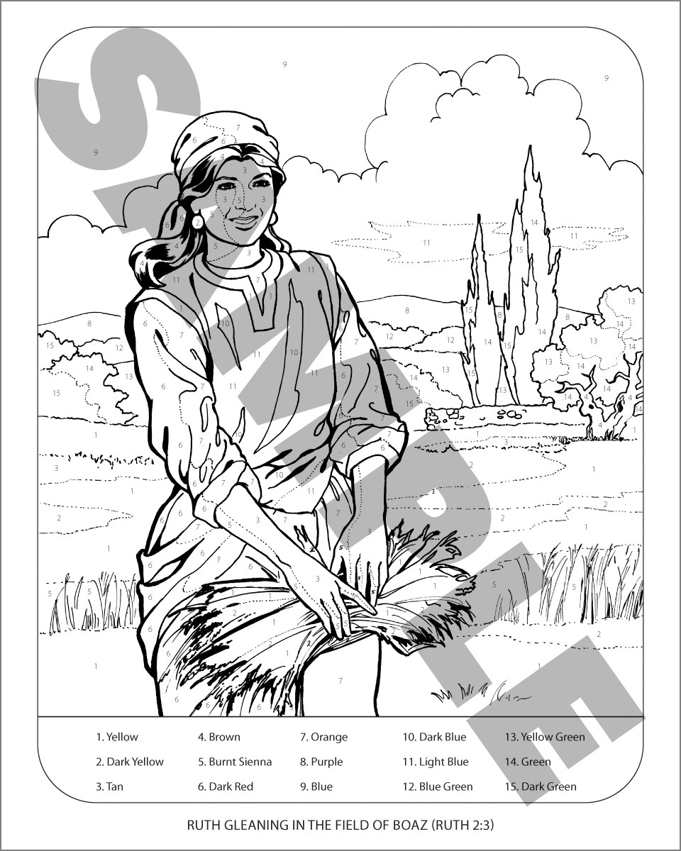 printable bible coloring pages ruth