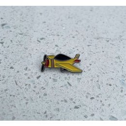 JW Stuff Yellow Plane Pin