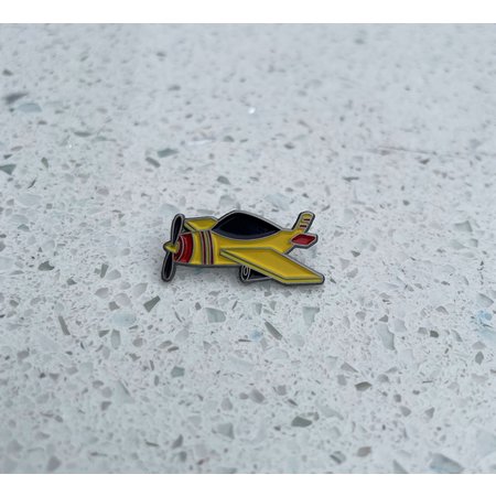 JW Stuff Yellow Plane Pin