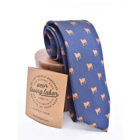 Navy Sheep Tie