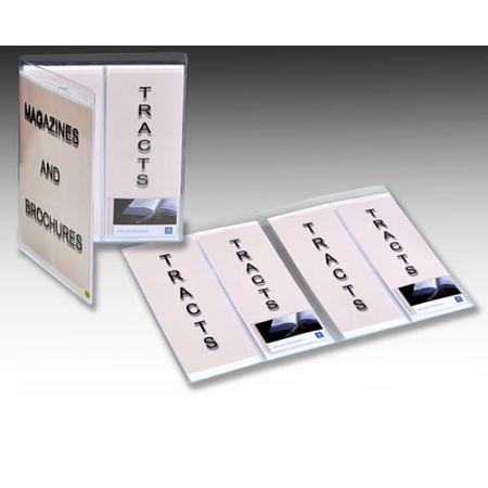 MJC Clear Plastic Magazine, Tract and Card Holder