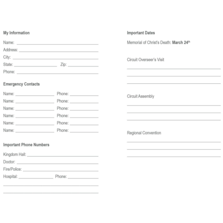 2026 MJC Pocket Calendar