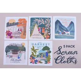 5Pk Preaching Scenes Lens Cloth
