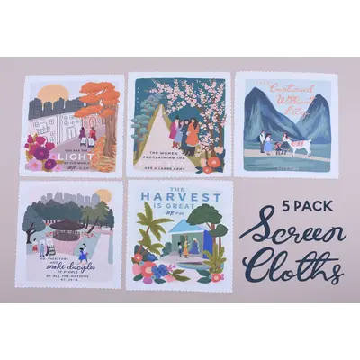 5Pk Preaching Scenes Lens Cloth