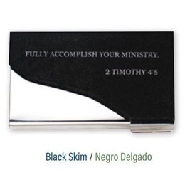 English Slim Contact Card Holder