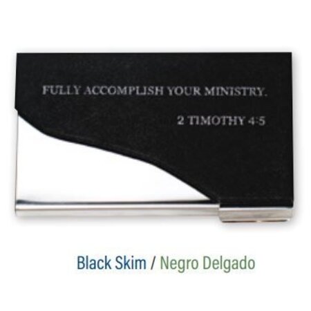 English Slim Contact Card Holder 2 Timothy 4:5
