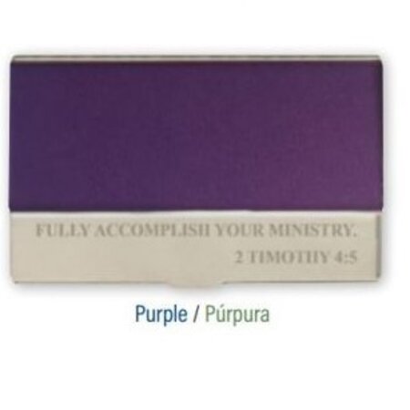 English Slim Contact Card Holder 2 Timothy 4:5