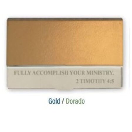 English Slim Contact Card Holder 2 Timothy 4:5