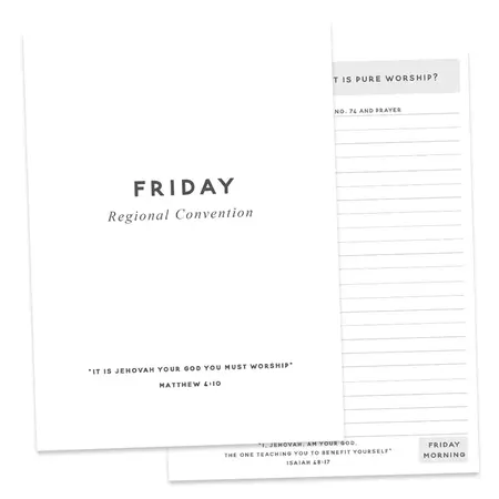 2025 Pure Worship Convention Notebook - Black