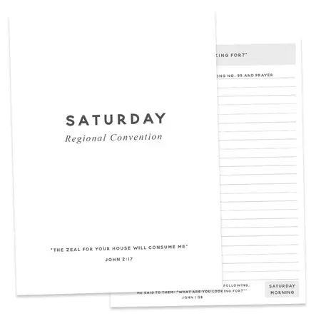 2025 Pure Worship Convention Notebook - Black