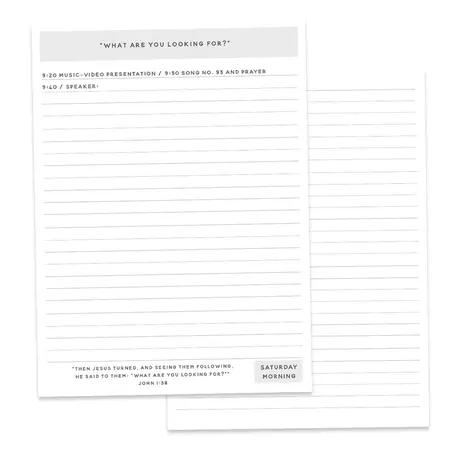 2025 Pure Worship Convention Notebook - Black