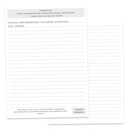 2025 Pure Worship Convention Notebook - Black