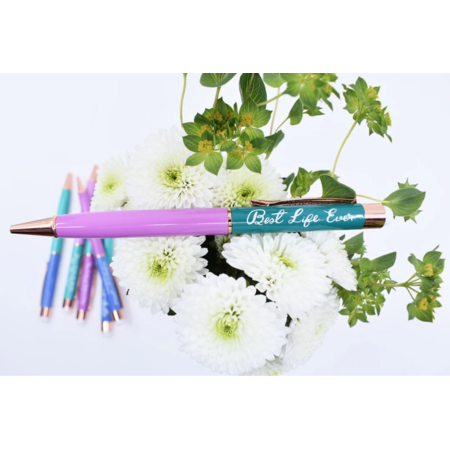 HTG Best Life Ever Pen - Pink & Green