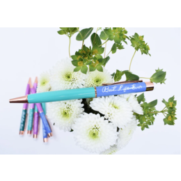HTG Best Life Ever Pen - Teal & Blue