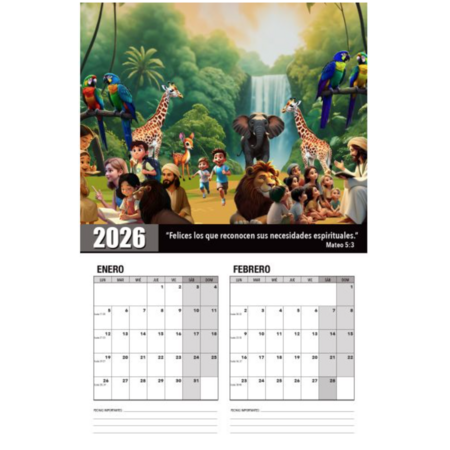 2026 MJC Wall Calendar