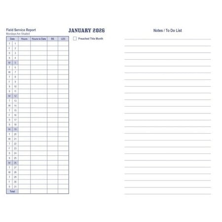 2026 MJC Pocket Calendar