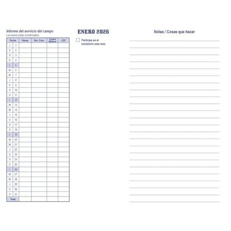 2026 MJC Pocket Calendar