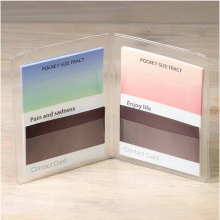 Pocket-Size Tract and Contact Card Holder