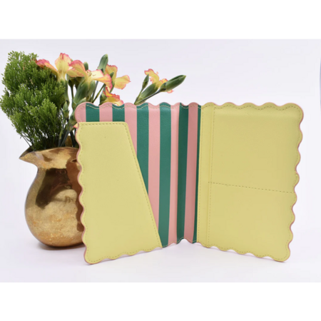 Happier To Give HTG Blush/Pink Stripe Invite & Card Holder Combo
