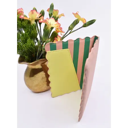 Happier To Give HTG Blush/Pink Stripe Invite & Card Holder Combo