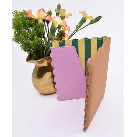 Happier To Give HTG Brown Stripe Invite & Card Holder Combo