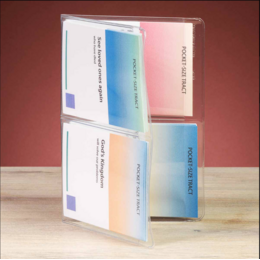 TH-3 Four Pocket Pocket-Size Tract Holder