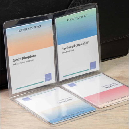 TH-3 Four Pocket Pocket-Size Tract Holder