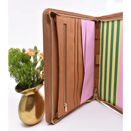 Happier To Give Ministry Organizer-Brown&Stripe