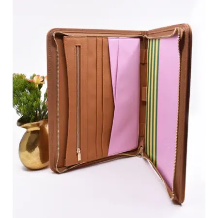 Happier To Give Ministry Organizer-Brown&Stripe