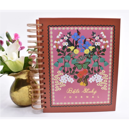 Happier To Give HTG Bible Study Journal-Vintage Butterfly