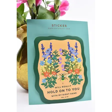 Happier To Give HTG 5PK Vintage Floral Stickers-Encouragement
