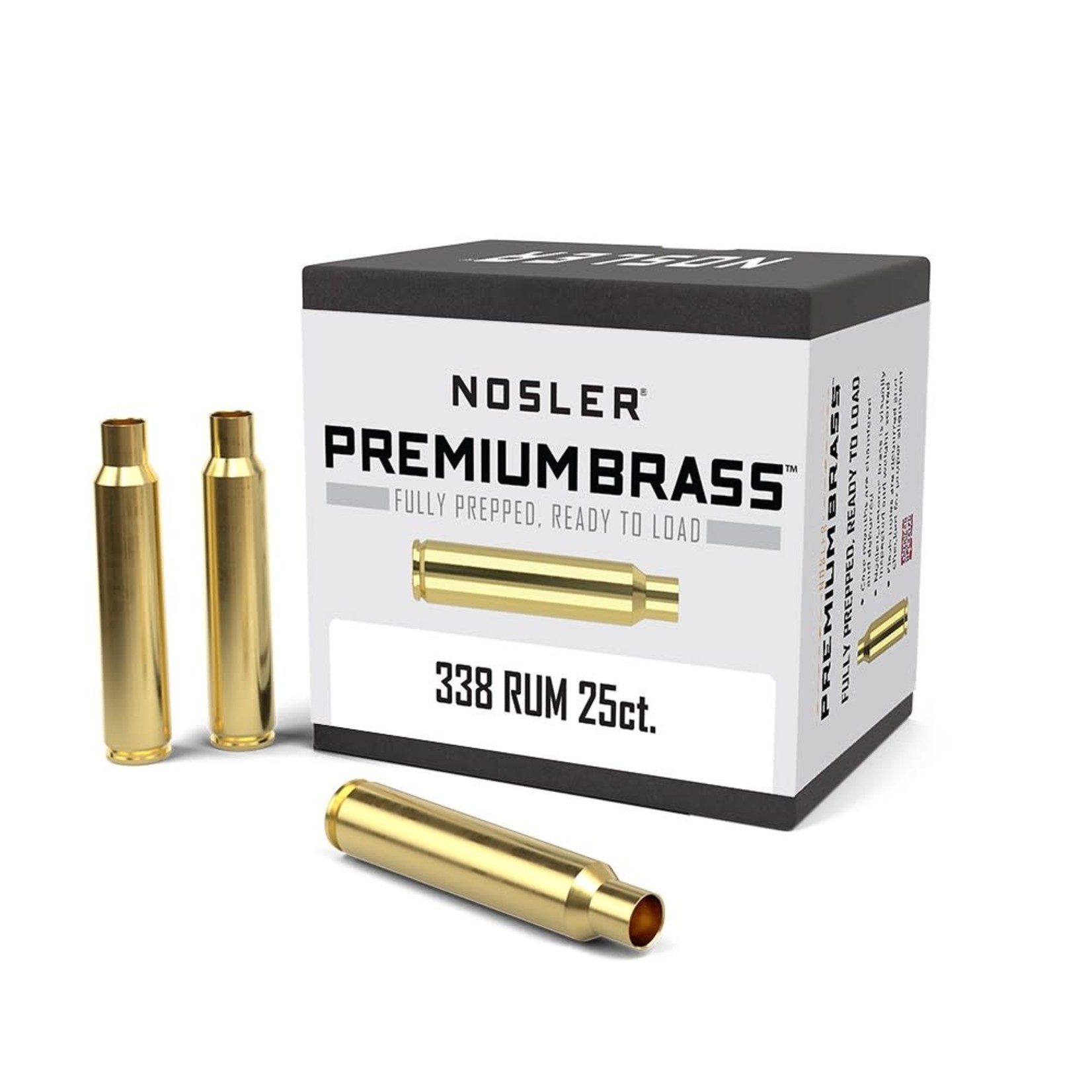 Nosler 338 Remington Ultra Magnum Brass (25 ct.)